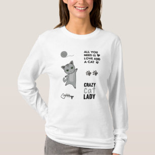 Camiseta Gato Gato Gato Gato Vestido Pintel Dito Penas