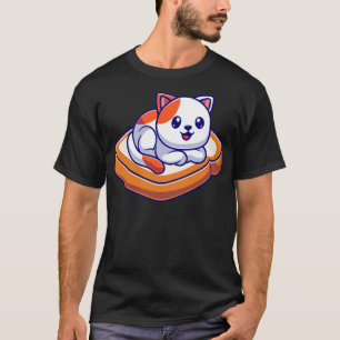 Camiseta Gato Gato Gato Gelado Em Cartografia De Pão