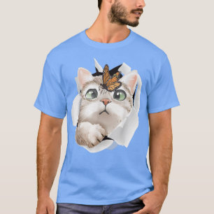 Camiseta Gato, Gato Laranja T, Gato Torno de Gato, Gatinho