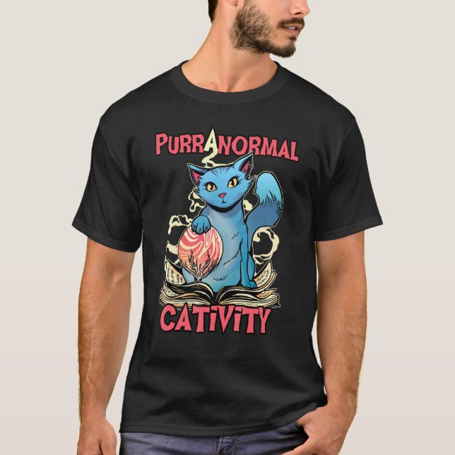 Camiseta Gato Gato Puranormal Atividade Paranormal (Frente)