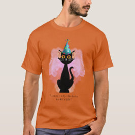 Camiseta Gato | Gato Sarcástico com Chapéu de Festa | Orelh