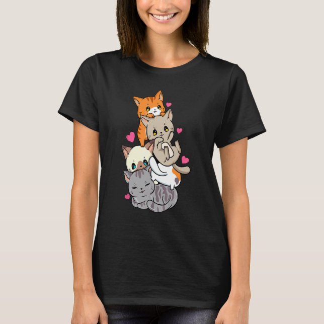 Camiseta Gato Gatos Fofinho Presente Neko (Frente)