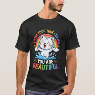 Camiseta Gato Gatos Orgulho LGBTQ+ Humor Dizer Engraçado Gr