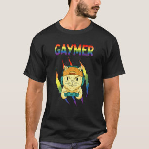 Camiseta Gato Gaymer Orgulho Lgbtq+