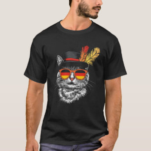 Camiseta Gato Gelado Gelado Oktoberfest Costume Alemanha F