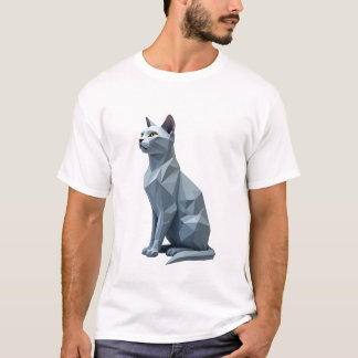 Camiseta Gato geométrico