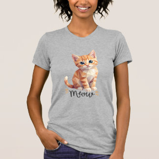 Camiseta Gato Geométrico Meow