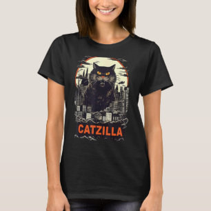 Camiseta Gato Gigante Na Cidade Catzilla