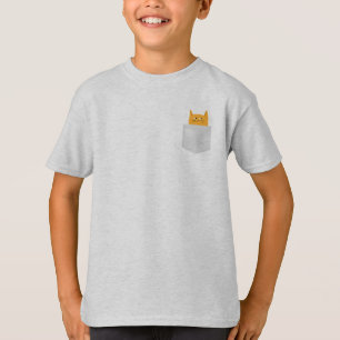 Camiseta Gato giro em Pocket, espie um boo, Figurino de Hal
