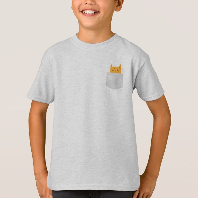 Camiseta Gato giro em Pocket, espie um boo, Figurino de Hal (Frente)