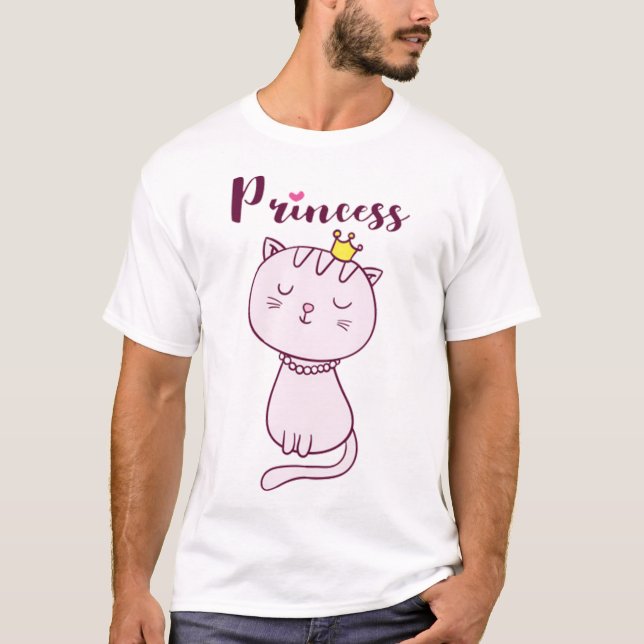 Camiseta Gato giro engraçado 1 (Frente)