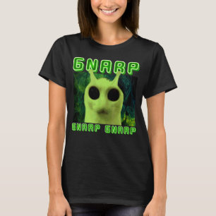 Camiseta Gato Gnarp Gnarp Meme de Alien Bobo Meme de Gato B