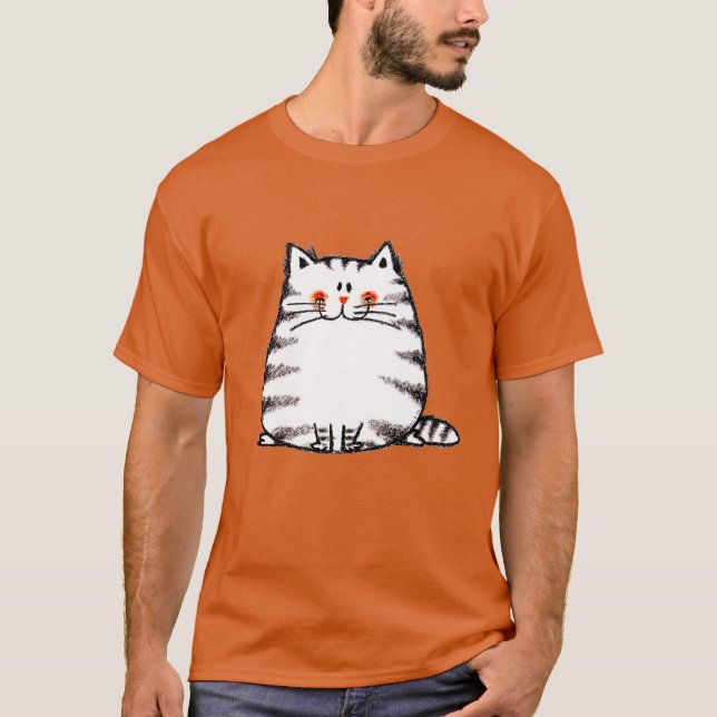 Camiseta gato gordo (Frente)