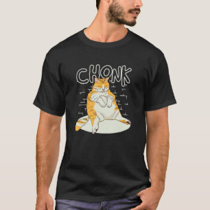 Camiseta Gato Gordo Escala Chonk Meme Gordinho Gato