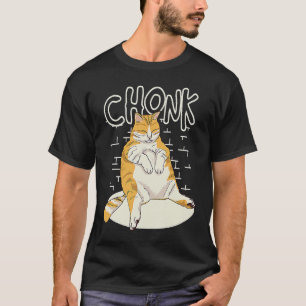 Camiseta Gato Gordo Escala de Pedra Chonky Chubby Kitten Sa