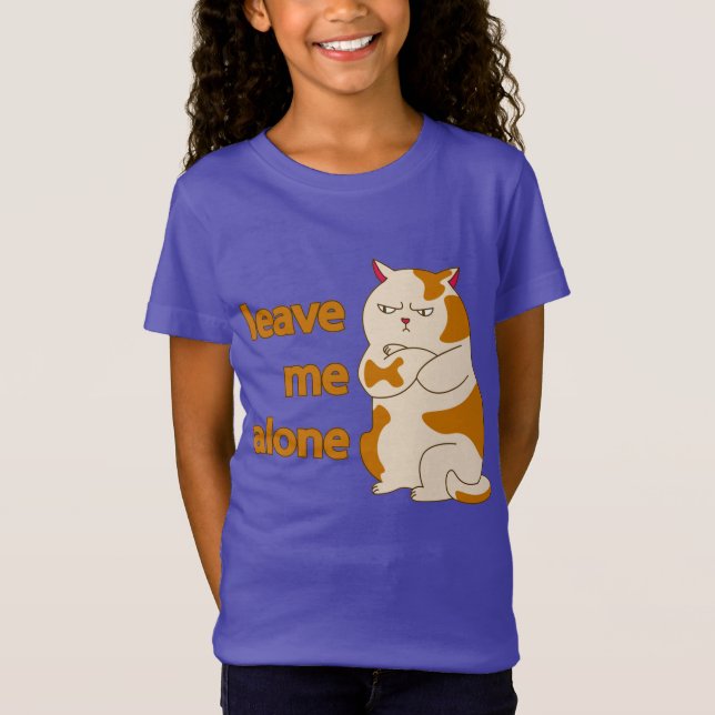 Camiseta Gato gordo me deixa em paz, T-Shirt (Frente)