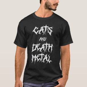 Camiseta Gato Gótico de Death Metal