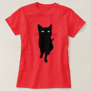 Camiseta Gato gótico gatinho preto