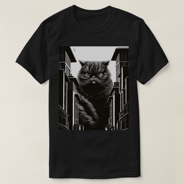 Camiseta Gato Grumpy (Frente do Design)