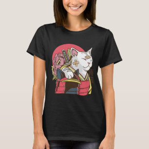 Camiseta Gato Guerreiro Samurai