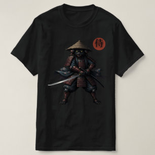 Camiseta Gato Guerreiro Samurai