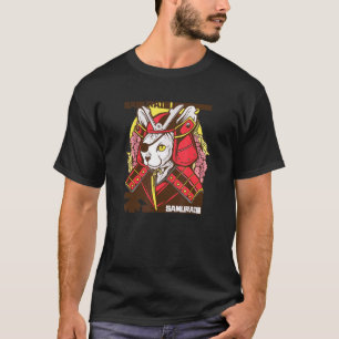Camiseta Gato Guerreiro Samurai Japonês Tapa Olho Em Tradic