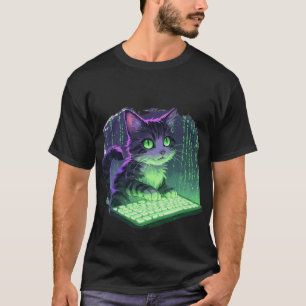 Camiseta Gato Hacker