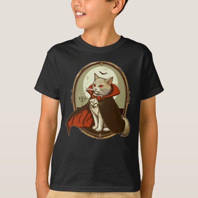 Camiseta Gato Halloween, Contagem Catula (Frente)