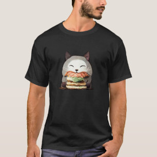 Camiseta Gato Hambúrguer Yum Yum Cats Catburger Gato