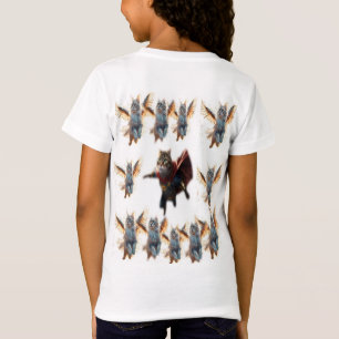 Camiseta gato herói