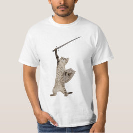 Camiseta Gato heróico do cavaleiro do guerreiro