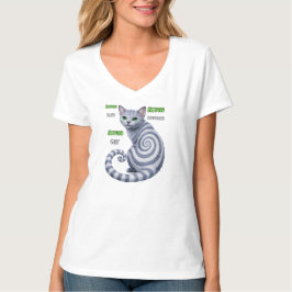 Camiseta Gato Hipno Azul Russo