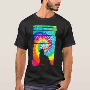 Camiseta Gato Hippie Tie Dye Gato
