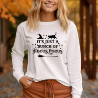 Gato Hocus Pocus Manga Longa Feminina de Halloween