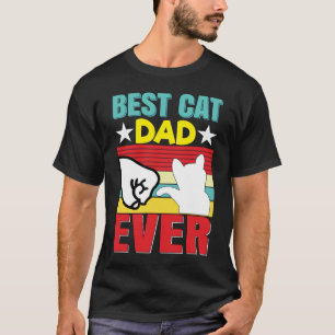 Camiseta Gato Homens Melhor Pai de Gato Já Existiu