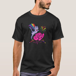 Camiseta Gato Homossexual Com Bandeira Arco-Íris Gay Af 2