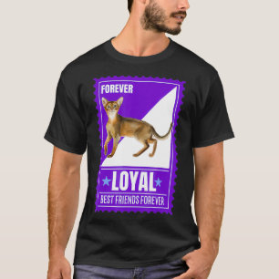 Camiseta Gato Humor Abissino Citação de Gatos para Sempre