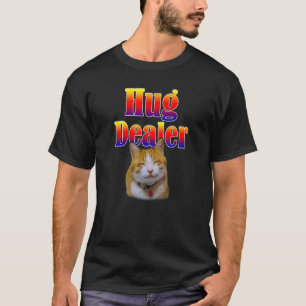 Camiseta Gato Humor Abraço Negociante Gatinho Fofo com um S