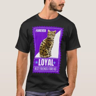 Camiseta Gato Humor Bengala Citação para Coletor de Carimbo