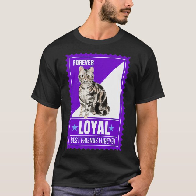 Camiseta Gato Humor Comprimido com Carimbo de Cotação Dotad (Frente)