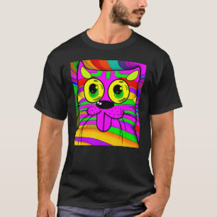 Camiseta Gato humorístico do gatinho de miau retrato fofo g
