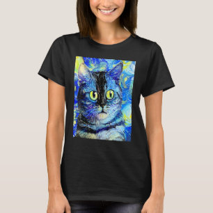 Camiseta GATO IMPRESSIONISTA Gatinho Gata Eu Sou Um Gato