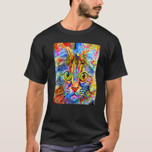 Camiseta GATO IMPRESSIONISTA Gatinho Gata Eu Sou Um Gato M