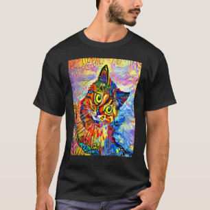 Camiseta GATO IMPRESSIONISTA Gatinho Gata Mamãe Papai Gato