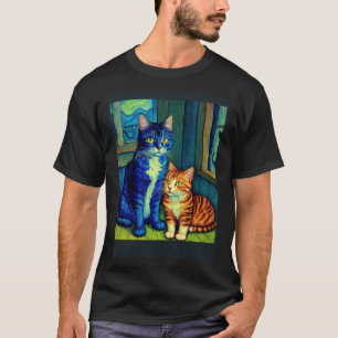 Camiseta Gato Impressionista Surreal Impressionismo Gatos