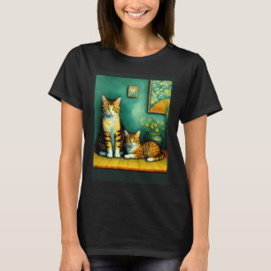 Camiseta Gato Impressionista Surreal Impressionismo Gatos