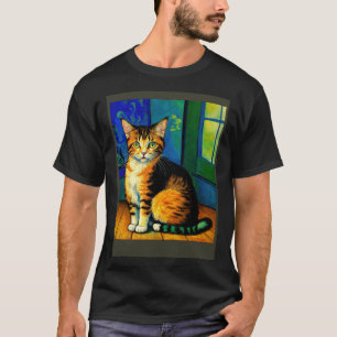 Camiseta Gato Impressionista Surreal Impressionismo Gatos  