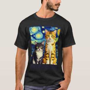 Camiseta Gato Impressionista Surreal Impressionismo Gatos