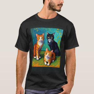 Camiseta Gato Impressionista Surreal Impressionismo Gatos
