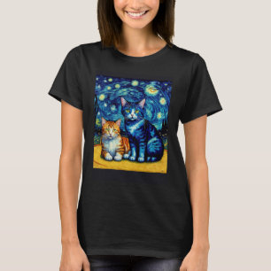 Camiseta Gato Impressionista Surreal Impressionismo Gatos